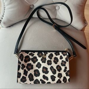 Never Used Tory Burch Leopard Print Crossbody Bag